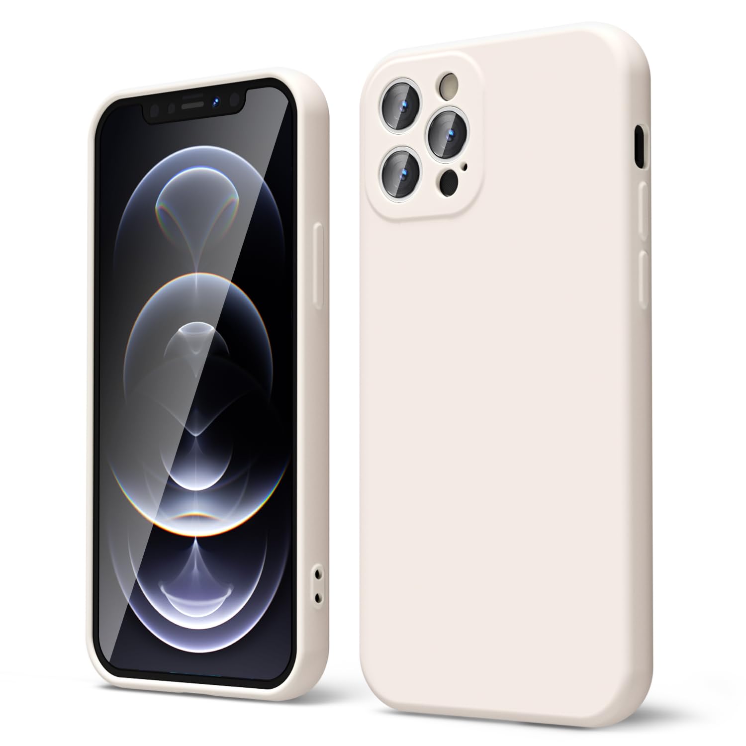 oakxco for iPhone 16 Pro Max Case Liquid Silicone, Soft Rubber Gel Elegant Aesthetic Basic Simple Cover, Cute Thin Slim TPU Matte Solid Color Plain Smooth Case for Women Girl, Light Pink — view 1708