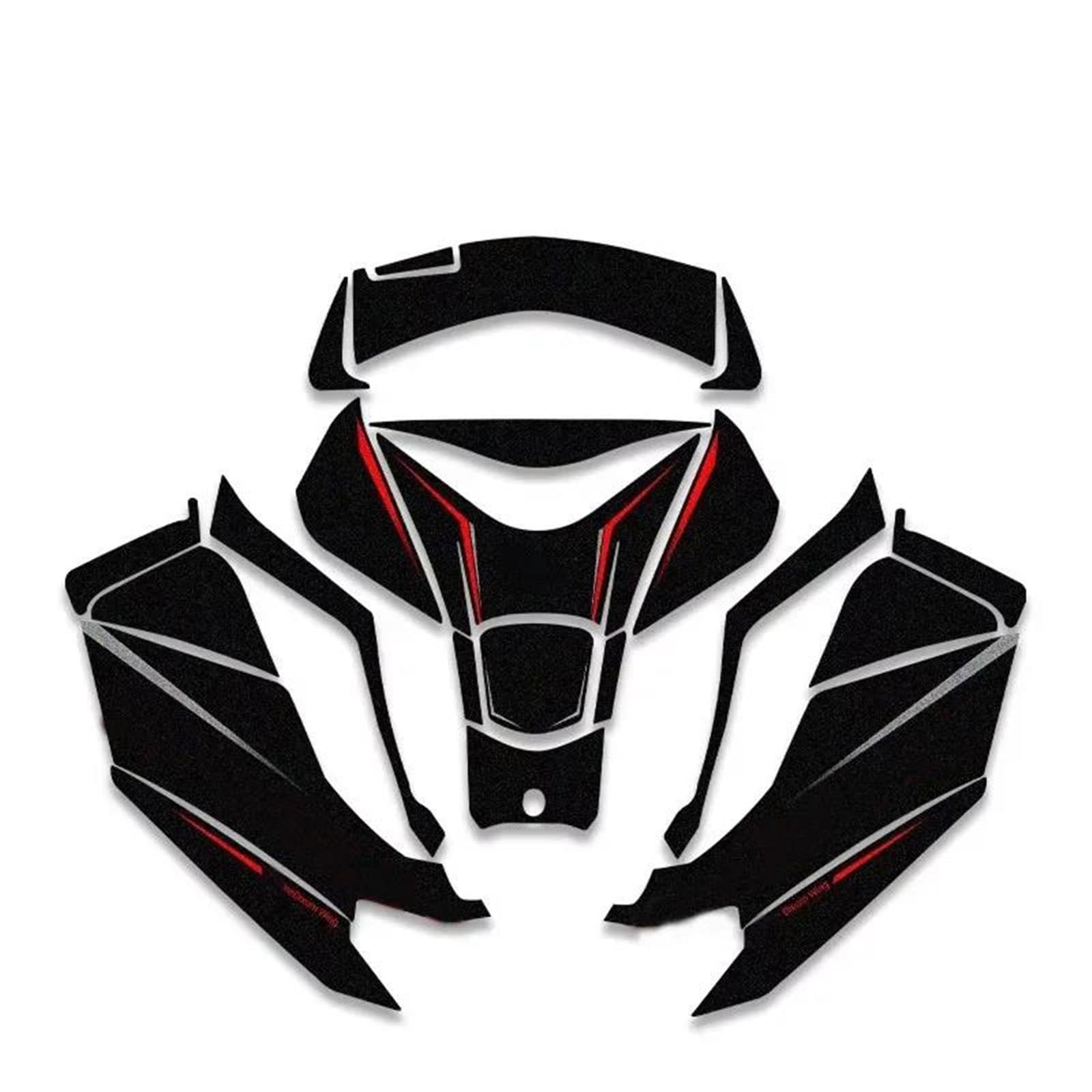 Jtwmty Color3 Motorcycle Body Fairing Sticker Tank Pads Gas Knee Grip Traction Protector For Pcx 160 Pcx160 2025 Bike Tank Film(Color3)