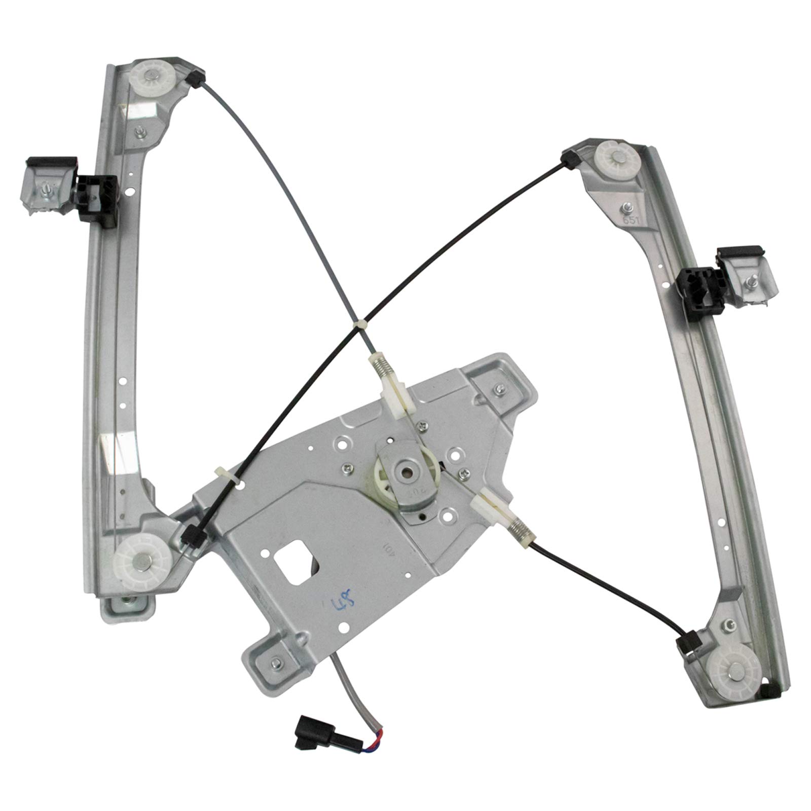 TRQ Front Right Power Window Regulator &amp; Motor Assembly Passenger Side Compatible with 2010-2011 Chevrolet Equinox GMC Terrain GM1351195