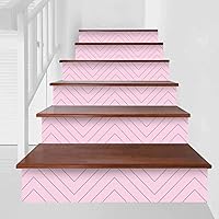 Vista 1 de WALPLUS Adhesivos para escaleras autoadhesivas, 15 tiras, 39 x 7.1 pulgadas, azulejos con patrón de rayas para toldo, fácil instalación, decoración