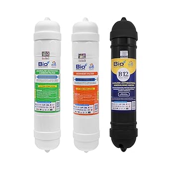 Bio+ Water Combo Kit: Premium Water Filter System with Certified Filters for Healthier, Cleaner, and Tastier Water (B12)