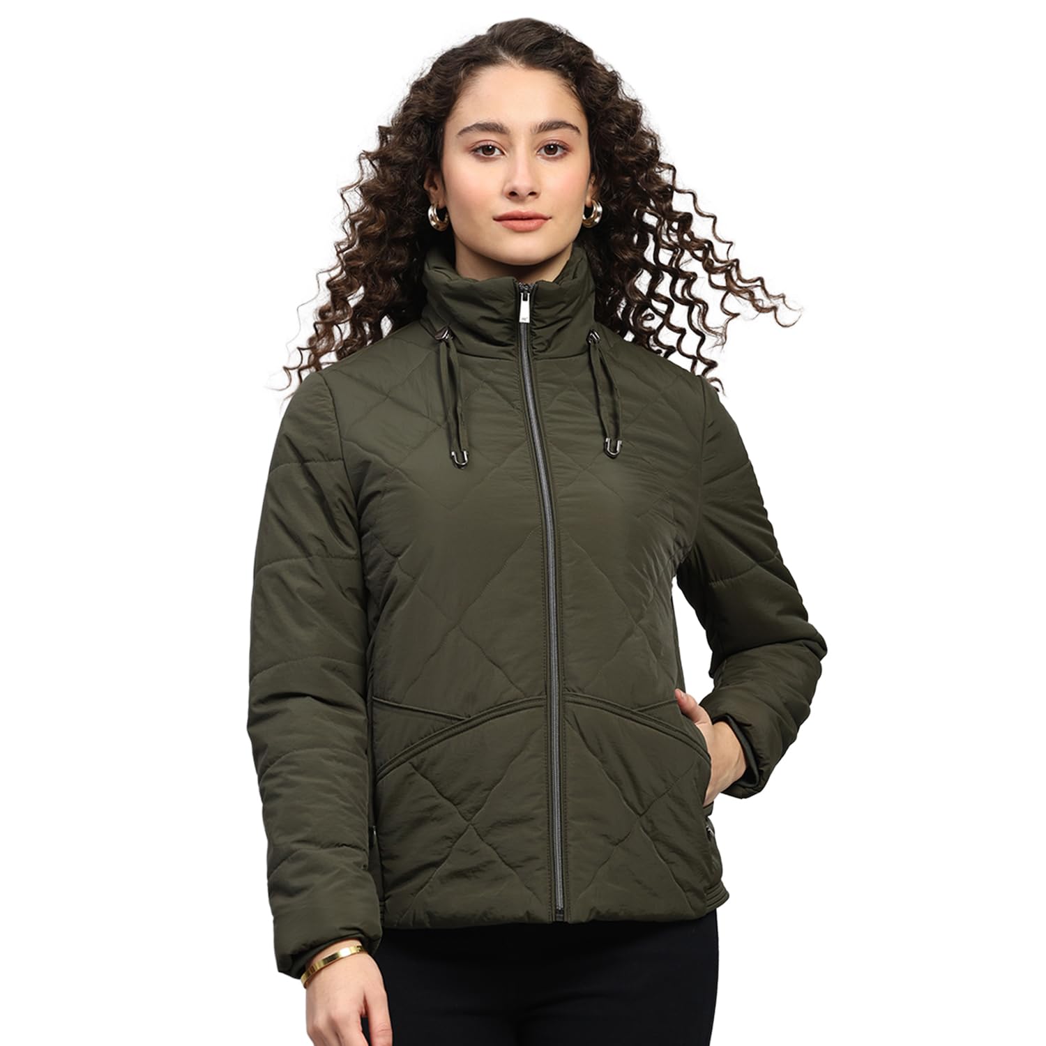 monte carlo Womens Regular Fit Solid Collar Neck Zipper Full Sleeves Winter Jacket| Women Winter Jacket | Stylish Zipper Jacket | Casual Winter Wear For Women's (Pack Of 1)-picture-36