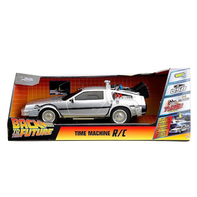 Foto 4 de 7 de Jada - Coche Delorean de Radio Control- vehiculo teledirigido, con Funcion Turbo y luz hasta 10 km/h, Carga…