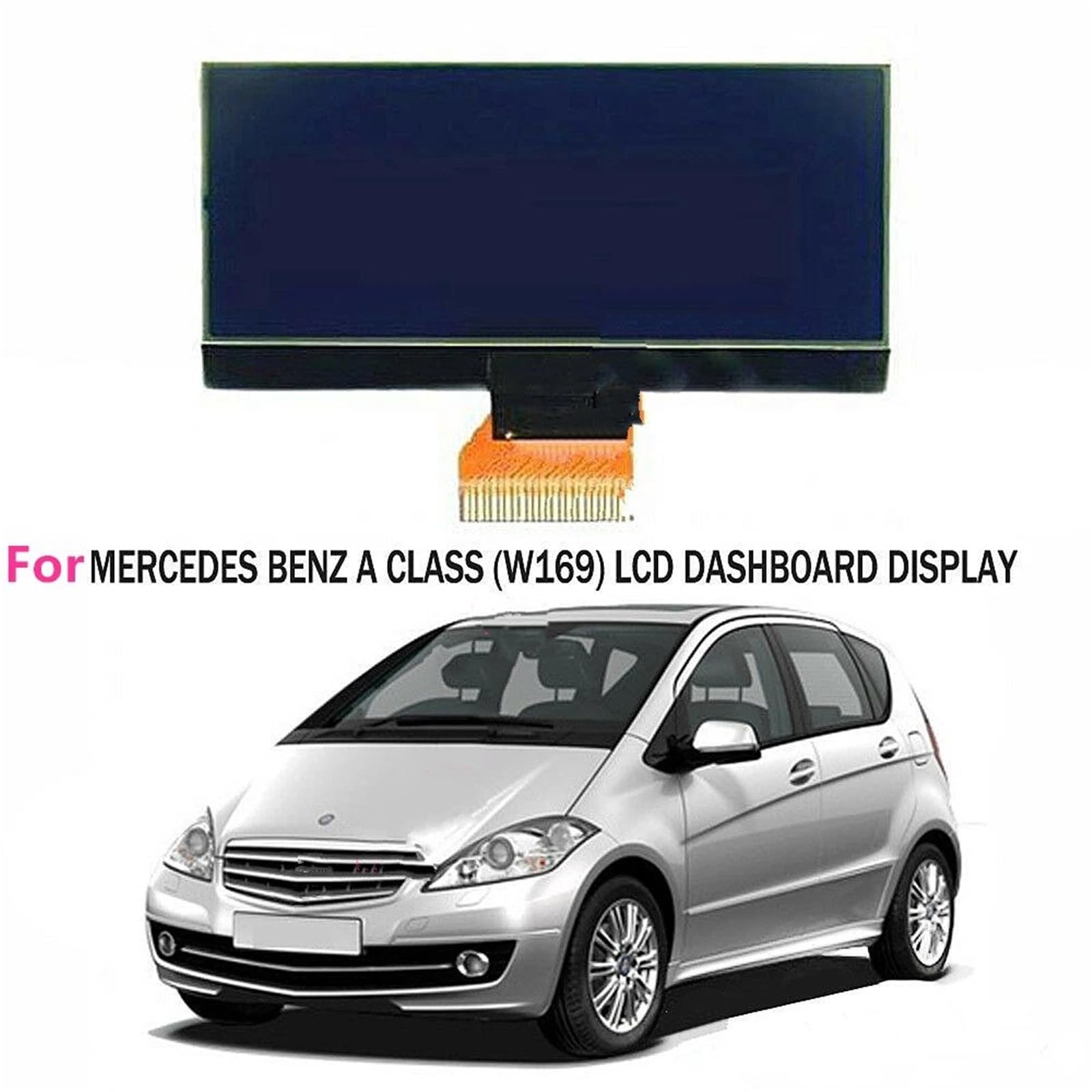 Testeur de Batterie Auto Convient pour Mercedes Benz AB Classe W169 W245 Compteur de Vitesse Tableau de Bord 7V/8V A1695400448 0263643242 Affichage LCD du Groupe Voltmètre numérique