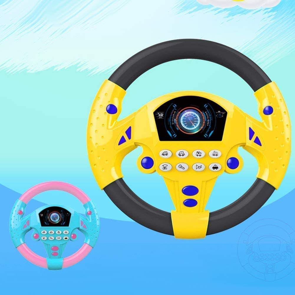 Il volante dell'auto da guida elettrica per bambini simula con il passeggino musicale che guida i giocattoli multifunzione per l'apprendimento precoce dei bambini  26