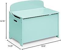 Vista 10 de Delta Children MySize Deluxe - Caja de juguetes, color menta