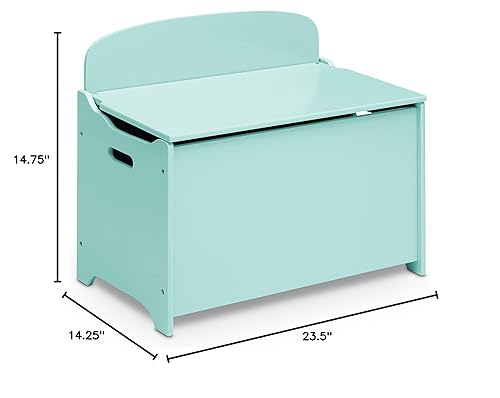 Miniatura 10 de Delta Children MySize Deluxe Toy Box, Mint Menta