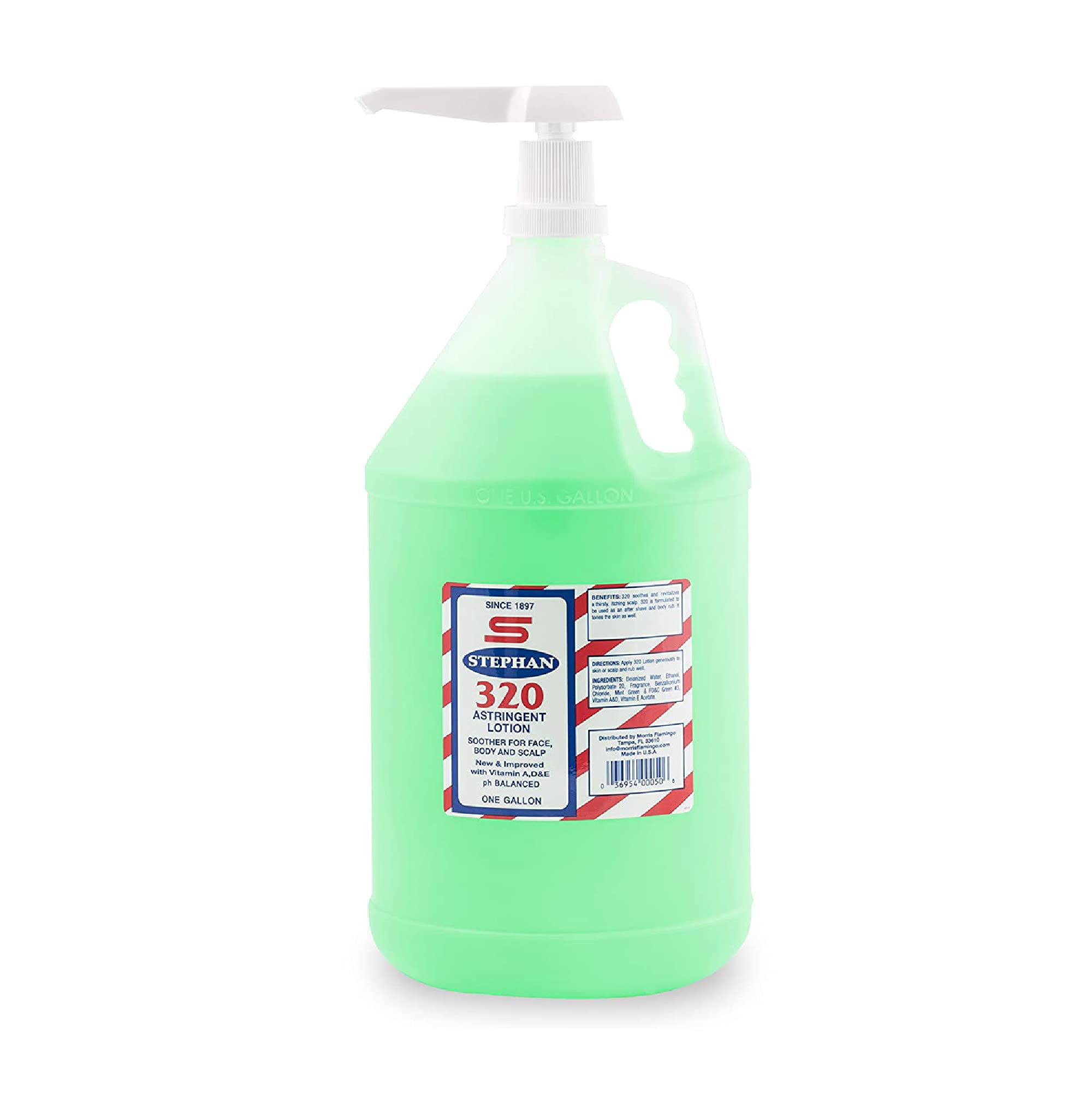STEPHAN 320 Astringent for Barbers (Gallon), Pump is not included with gallon