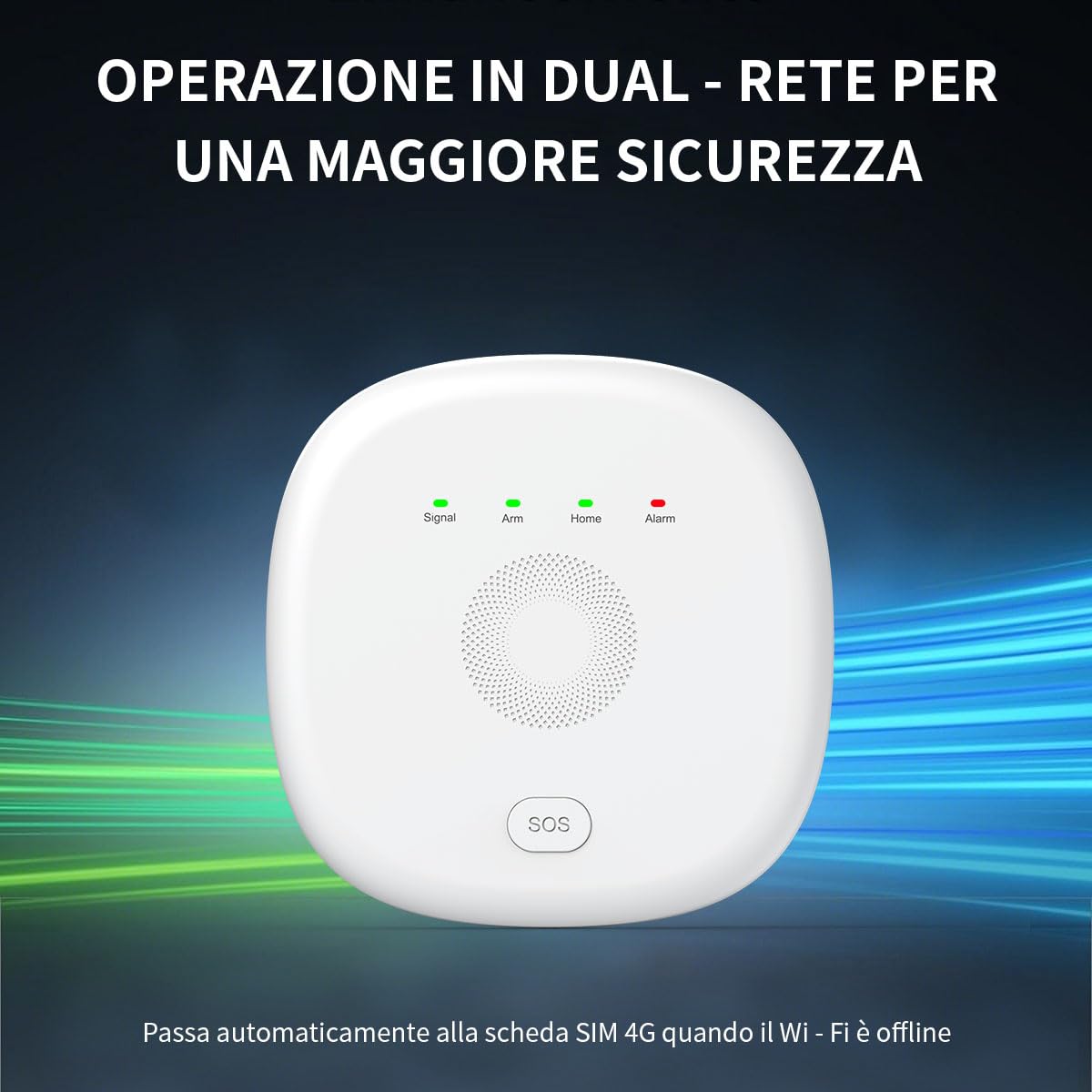 PGST Alarmanlage Haus,4G+WiFi Sicherheitssystem mit Intelligente Alarmtastatur,Tür-/Fenster-Sensoren, Bewegungsmelder,120dB Alarm-Sirene, Alexa-kompatibel,Ohne monatliche Gebühren