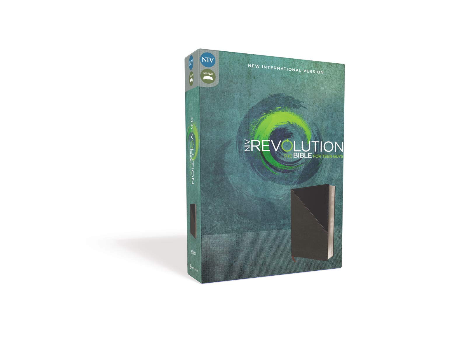 NIV Revolution the Bible for Teen Guys: New International Version, Gray/Navy, Leathersoft