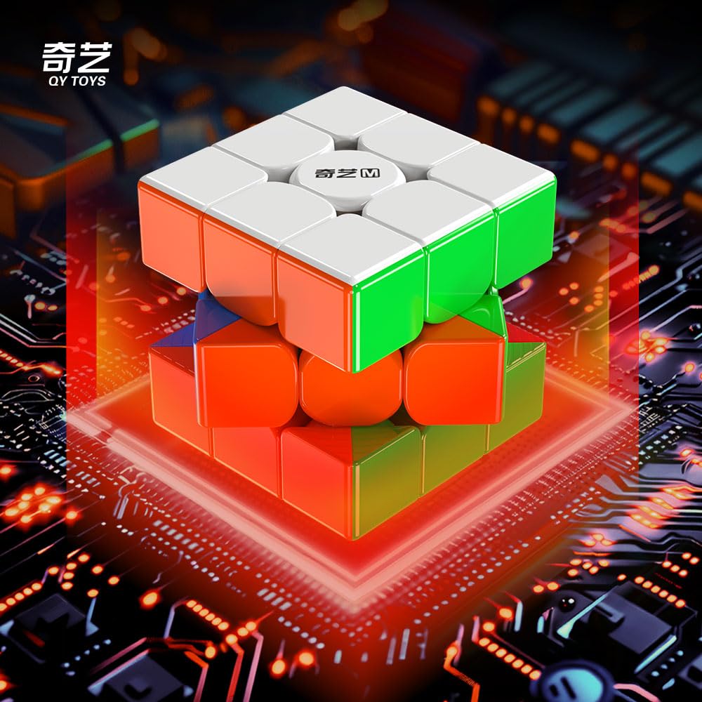 Qiyi Warrior M 3x3 Mıknatıslı Manyetik Zeka Küpü Akıl Küpü Rubik