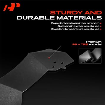 A-Premium Mud Flaps Compatible with Polaris RZR XP 1000/RZR XP 4 1000 2014-2022, RZR XP Turbo, RZR XP 4 Turbo, UTV, No Drilling Required Mud Guards with Hardware Accessories, Set of 4 Front and Rear