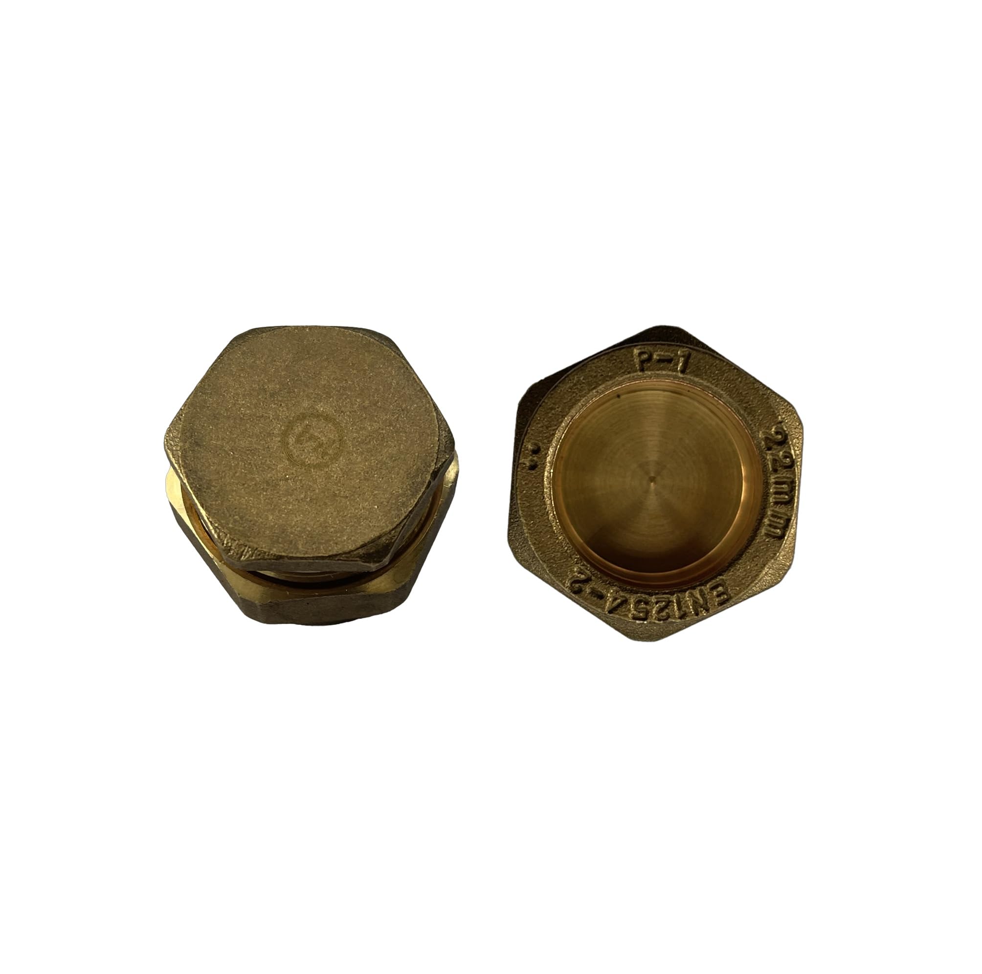 WRAS 22mm Brass Compression Stop End Blank Cap for Copper Pipe, Pack of 2, WRAS and BS EN 1254-2 Certified Plumbing Fittings - Image 3