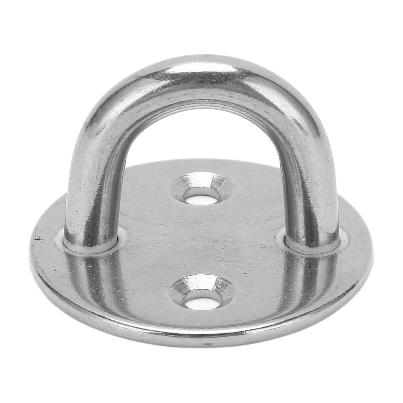 Vnakrny Eye Pate 16PCS Ceiling Eye Pad Stainless Steel Portable Easy Installation Sturdy Heavy Duty Wall U Hook Round for Home Comes with Screws(8MM)