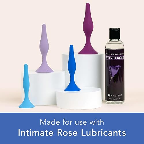 Miniatura 6 de Ahorra un 10% en el paquete de 4 entrenadores rectales Intimate Rose - Tamaño 3-6 y paquete de lubricante Velvet Rose.