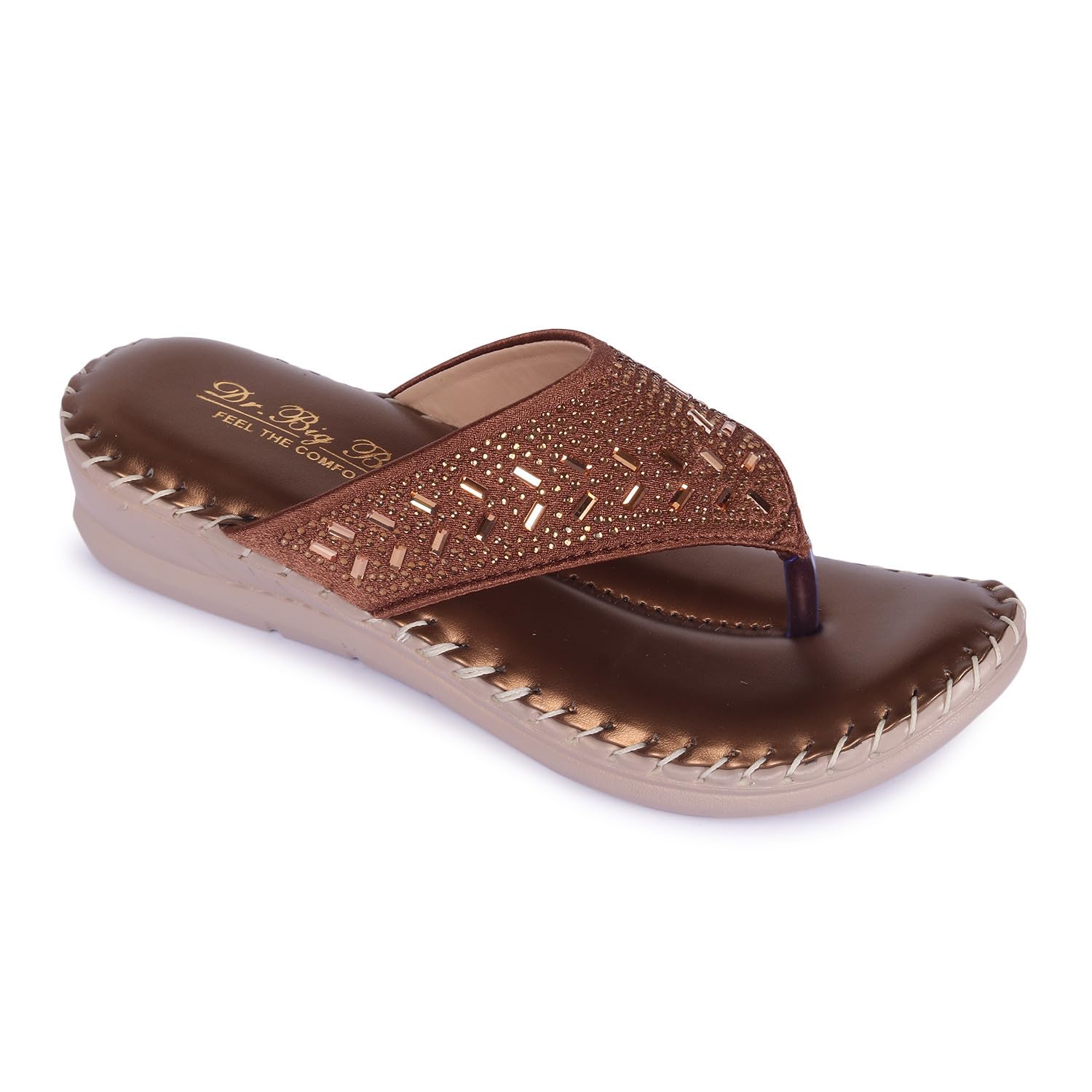 BIG BIRD FOOTWEAR Airmax Sole Satin Casual V-strap Doctor Sandals for Women & Girls (Brown, Size : 5UK) (B0DCC7J5M5) Amazon Price History, Amazon Price Tracker