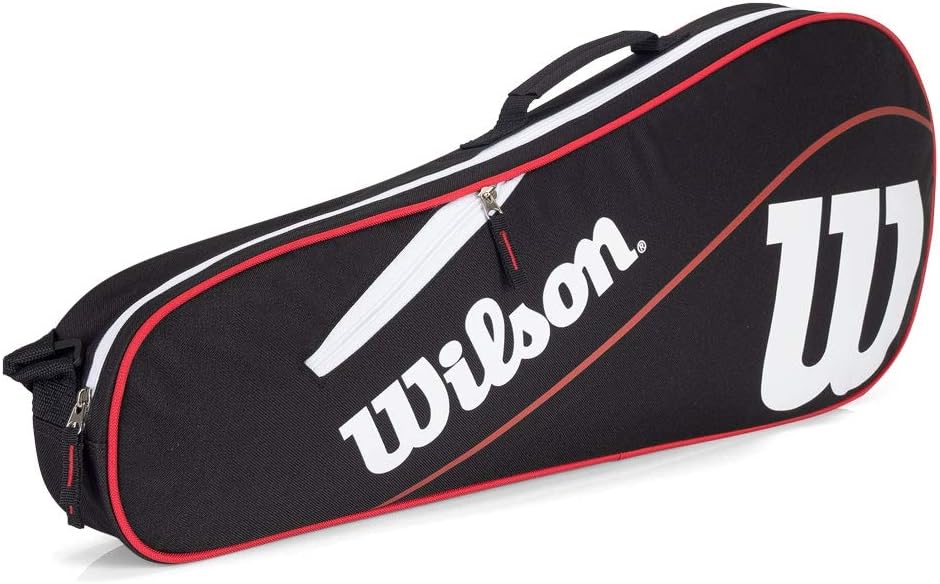 Wilson Advantage III Tripleテニスバッグ、ブラック/ホワイト