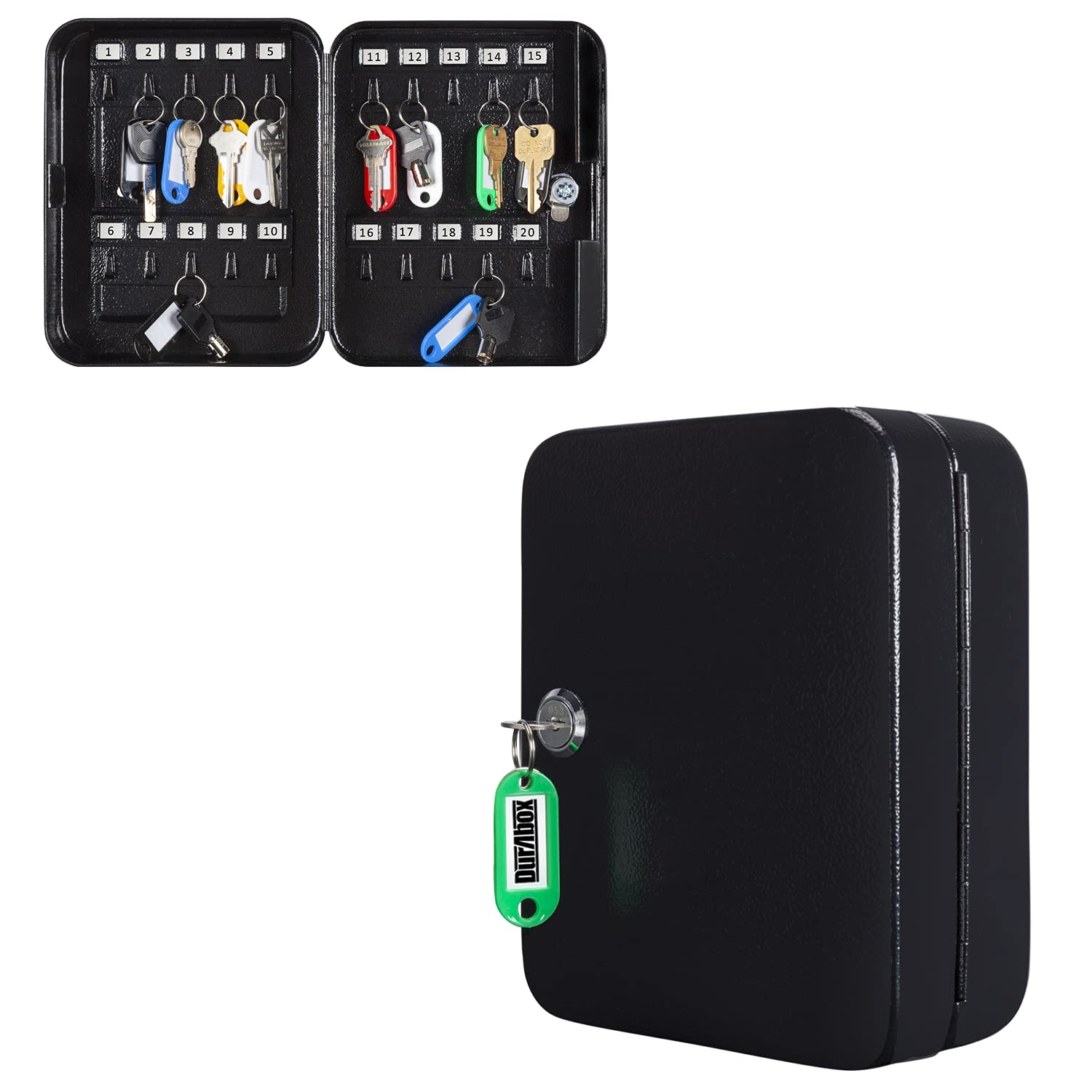 Buy Durabox Key Safe Storage with Key Lock (20 Keys, Black