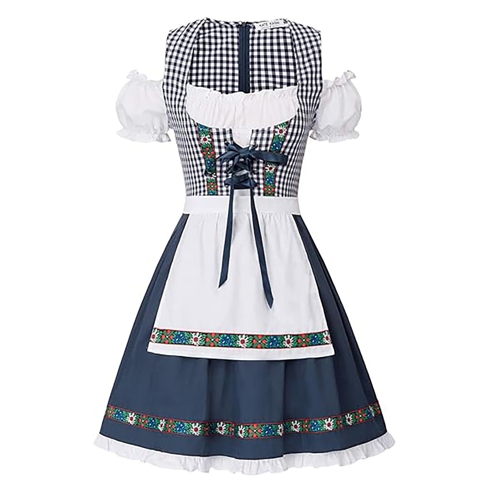 Generisch Neuheiten 2026 Deutsches traditionelles Kleid, Bierjungfrau, Oktoberfest, Partykleidung, Lederhosen, Outfit, klassischer Folk