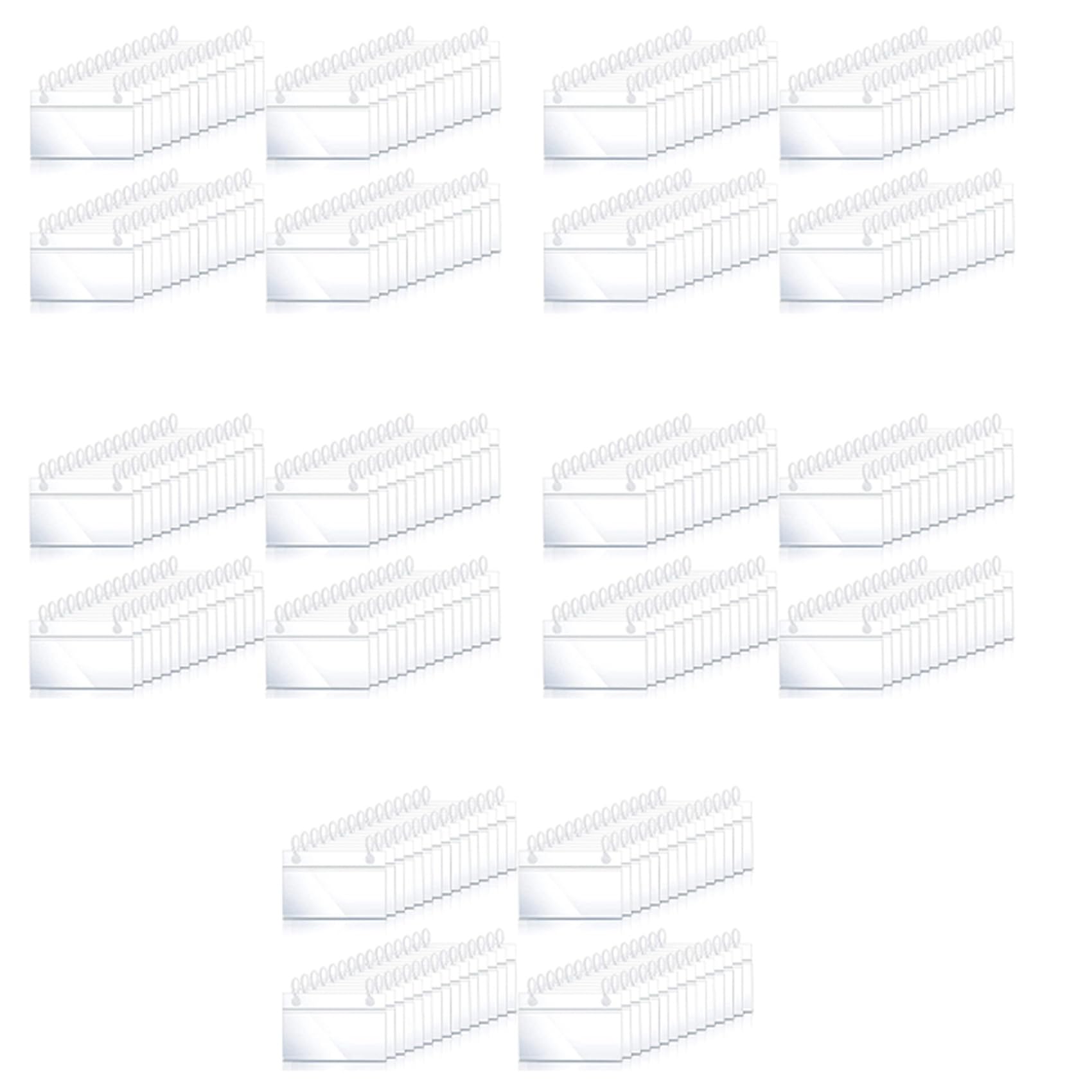 Porte-ÉTiquettes en Plastique Clips de Suspension de Billets D'ÉTiquette Prix avec Fermeture de Verrouillage de de Bouton Facile pour L'ÉPicerie Du Marché Du Panier(300)