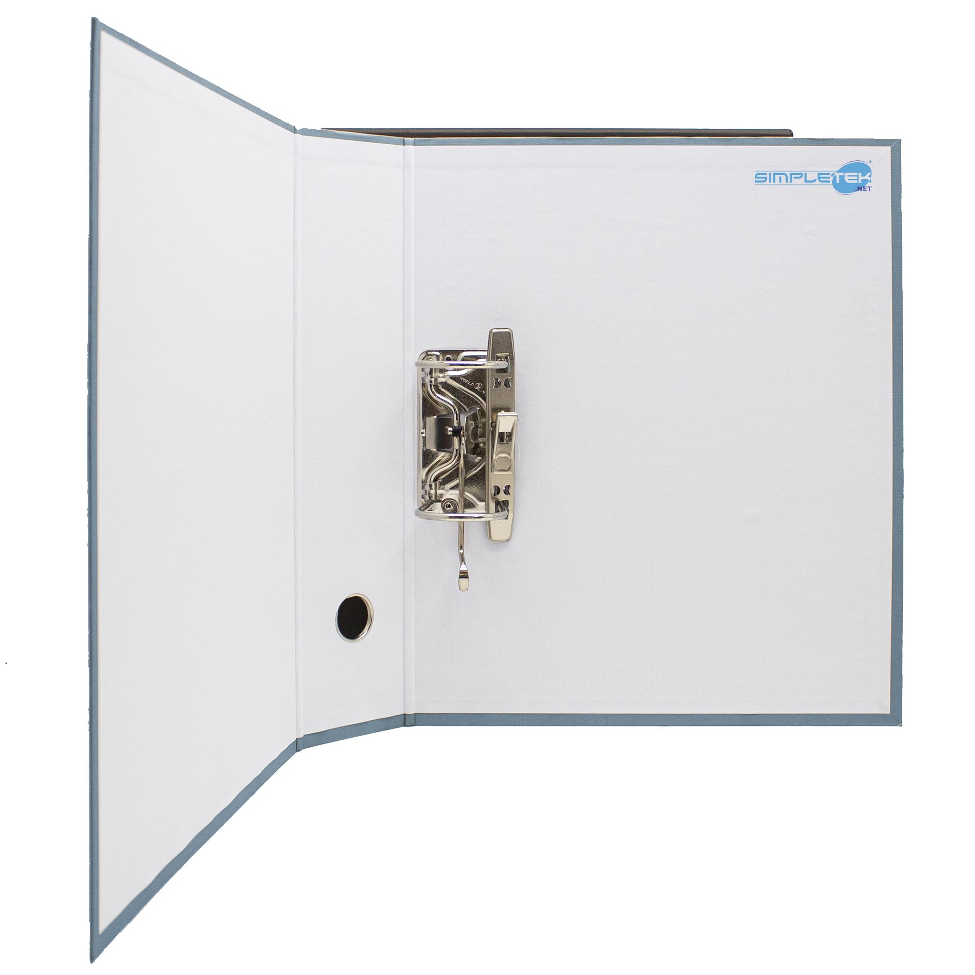 SIMPLETEK - 12x Raccoglitore ad Anelli per Buste e Documenti Azzurro Nero Registratore Protocollo 0201150 P.AZ (12 pezzi)