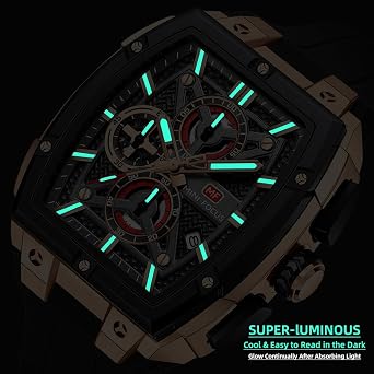 MF MINI FOCUS Men's Watch Analog Wrist Watchh for Men with Chronograph,Ideal for Sports Enthusiasts and Daily Wear