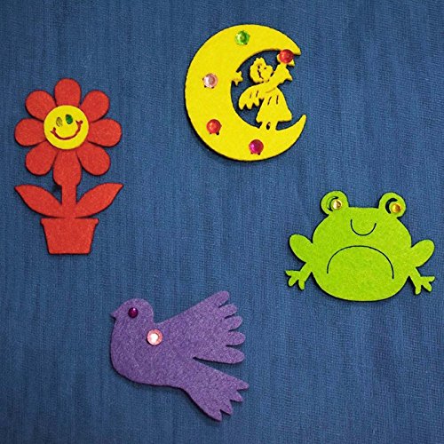 Image of Asian Hobby Crafts A4 Green Felt Fabric Sheets for Flower Making & DIY Craft Projects, Scrapbooking, Sewing Dolls, Embroidery & Patchwork, School Projects, Kids Art & Craft Supplies, Home Decorations - Set of 10 Pcs