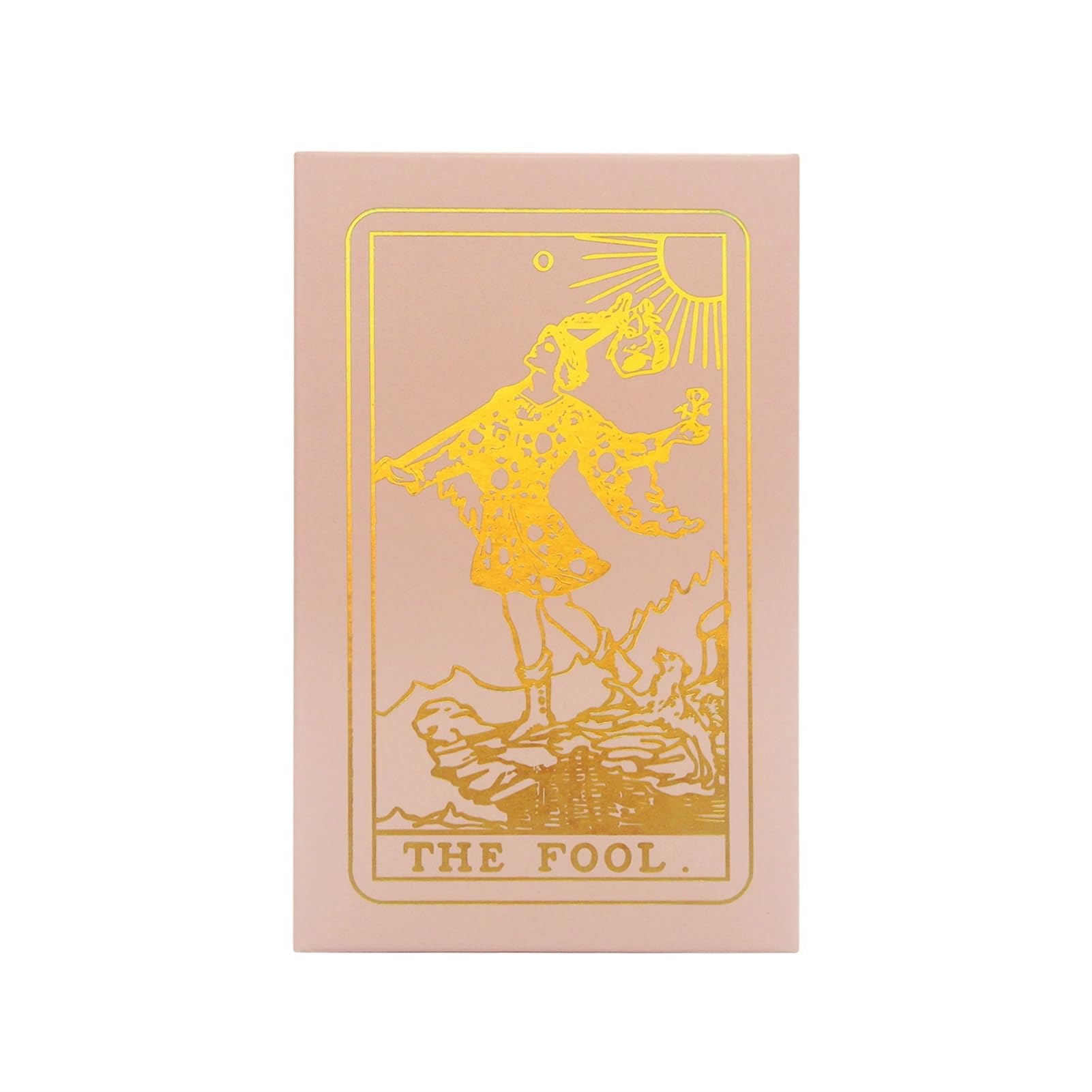 GIBZ Diseño Original Cartas de Tarot, 78 Piezas de Oro Rosa Foil Tarot Deck Set, con Libro Guía y Caja para Principiantes
