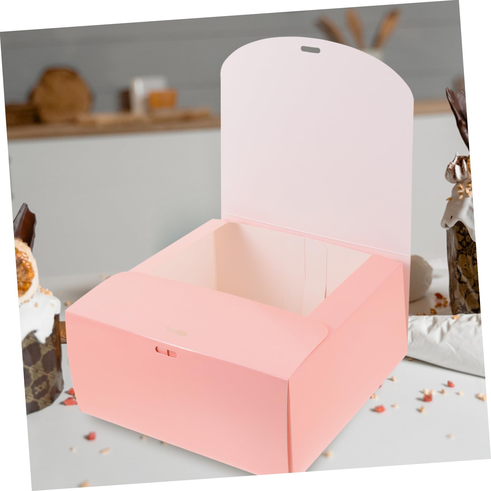 iplusmile 10pezzi Scatole Per Dessert Con Fiocco Elegante Confezione Da Scatole Per Cupcake e Torte Per Matrimoni e Occasioni Speciali