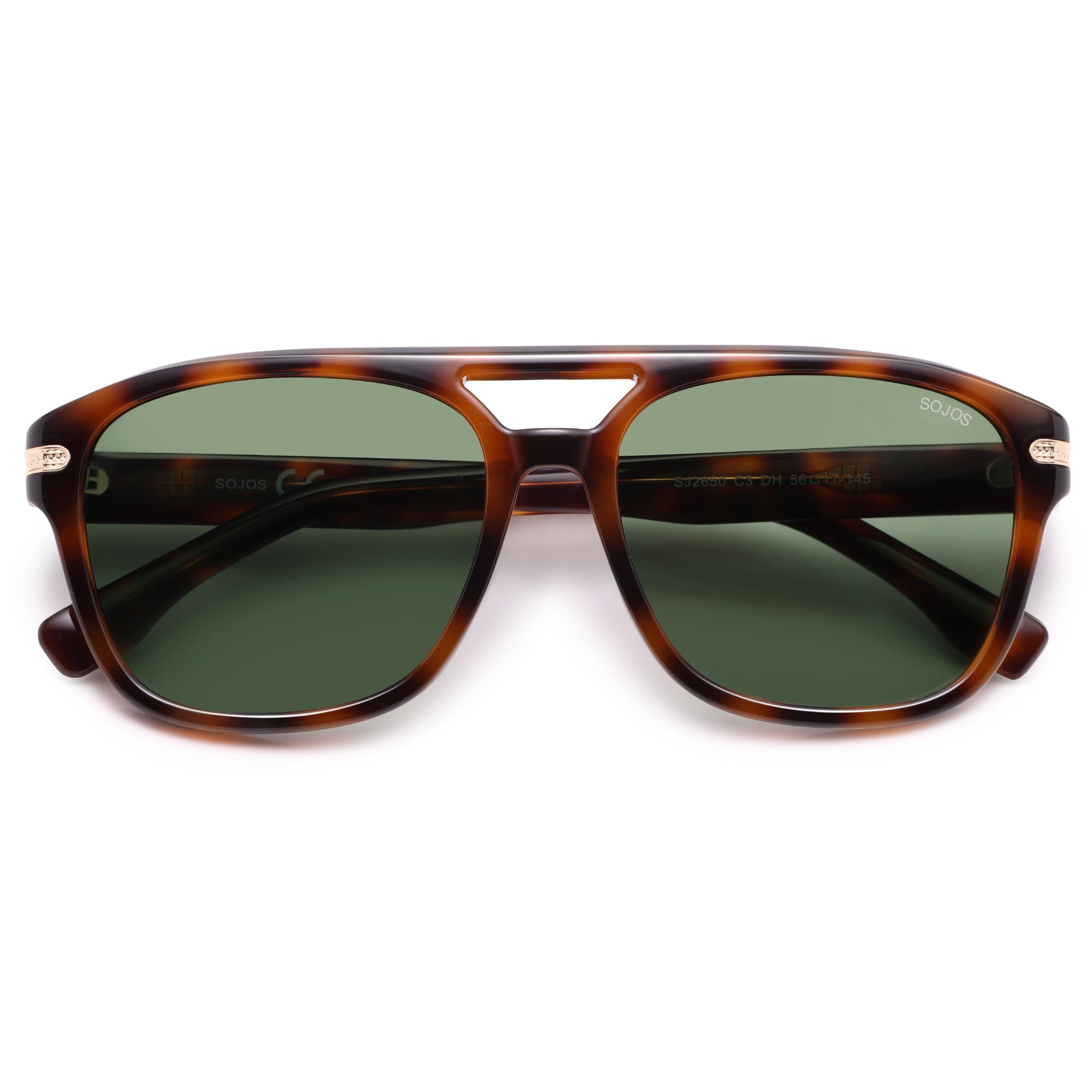 SOJOS Aviator Sunglasses Womens & Men Square Polarized Lens UV400 Designer 90s Shades SJ2650