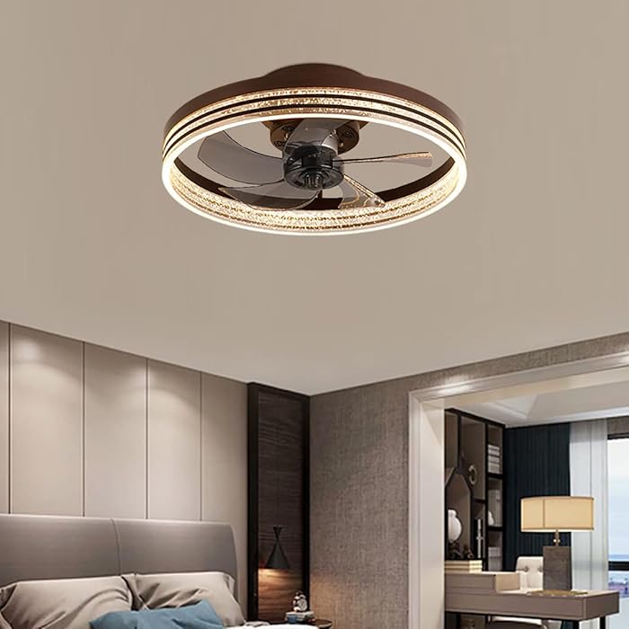 Buy ATEEZ DC Ceiling Fan with Light Reversible Quiet Bedroom LED