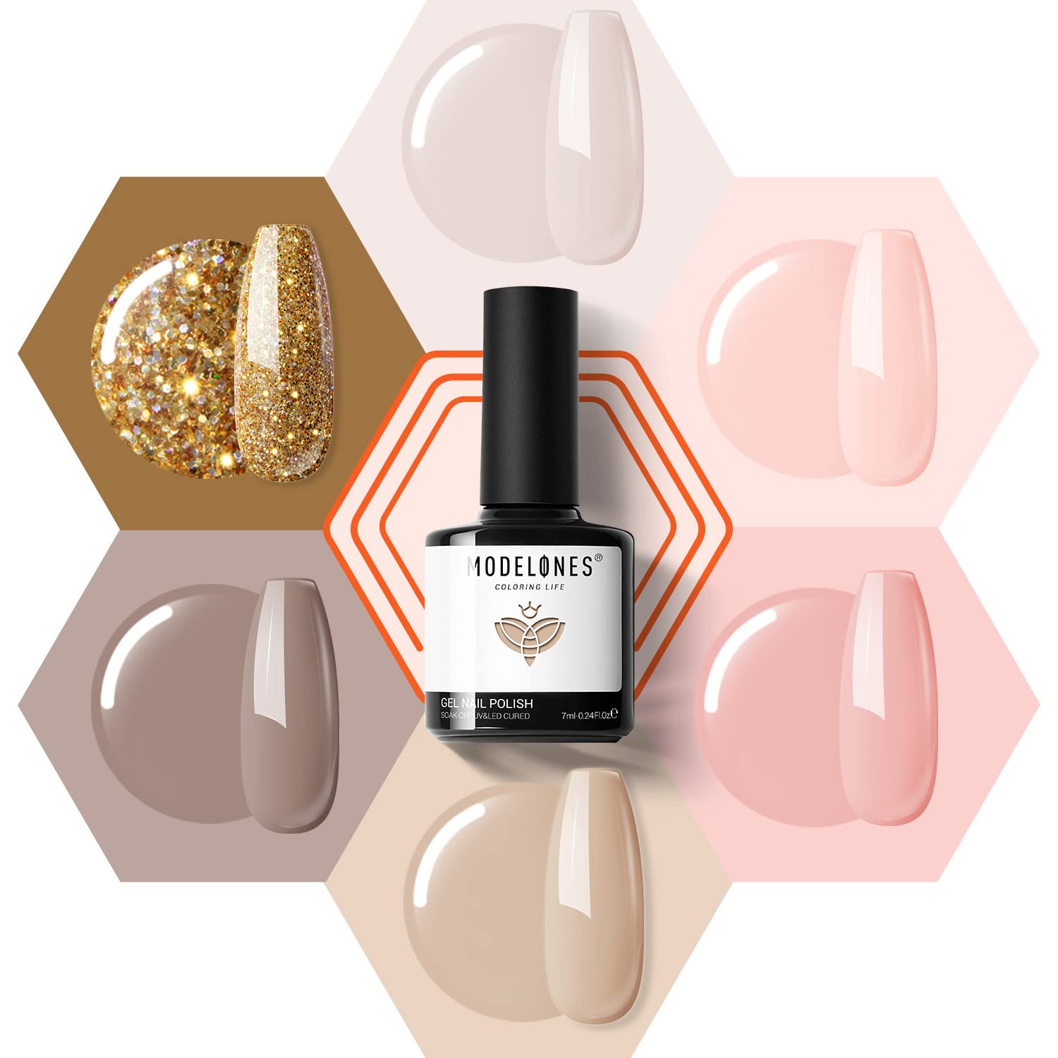 Amazon | Modelones カラージェル 透き通る透明感 シアージェルネイル