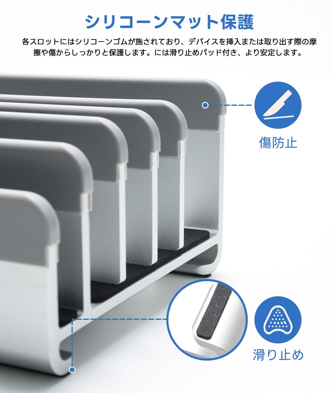 Amazon.co.jp: YIK TUNG ノートパソコンスタンド 縦置き 5台 収納 冷却