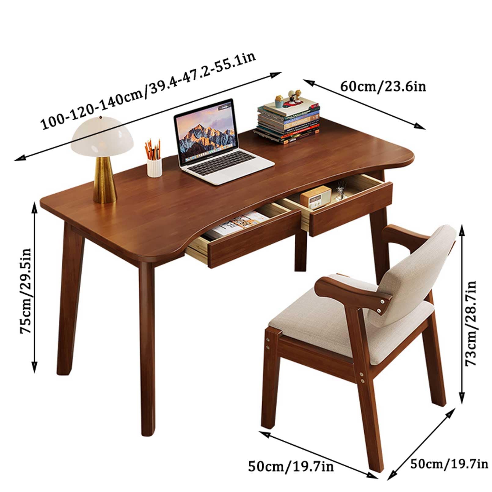 Amazon | 2つの引出しが付いている引出しおよび1つの椅子、オフィス