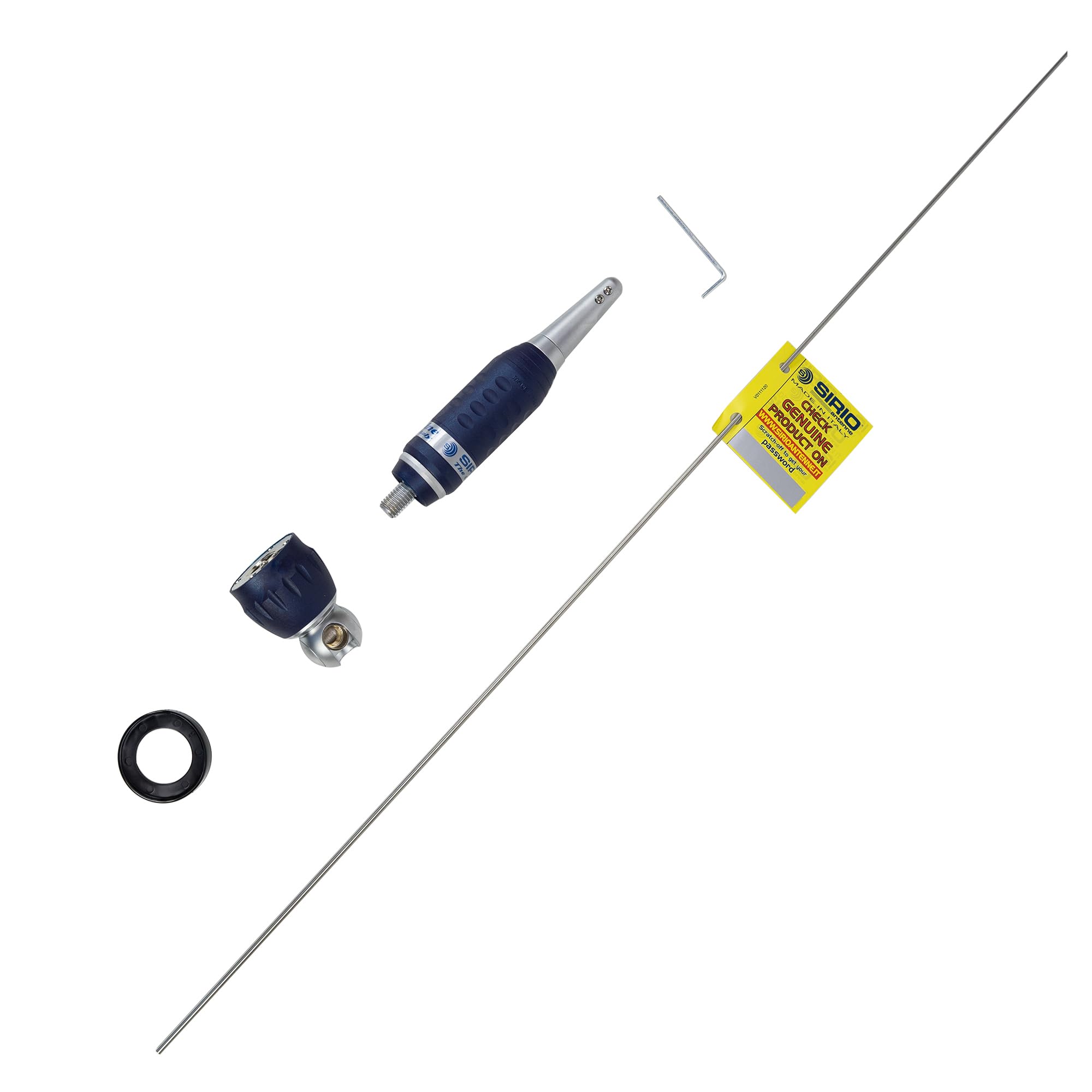 SIRIO TURBO 3000 PL Blue Line - Antena móvil CB 27…28.5 MHz sintonizable CB 27MHz, 10m-HAM