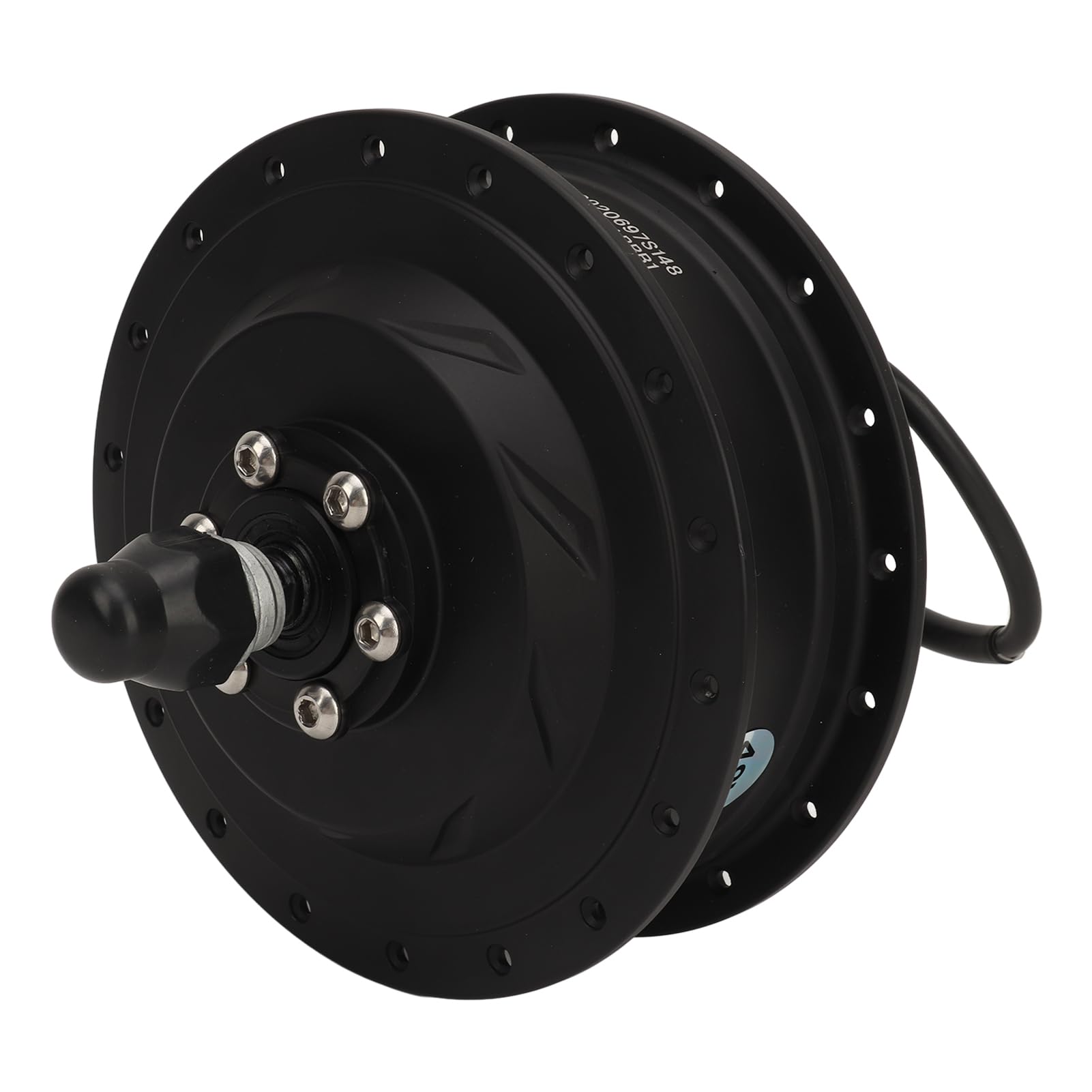 CHICIRIS Motor de Cubo de Bicicleta Eléctrica de 48 V 500 W, Motor de Engranaje sin Escobillas de Rueda Delantera con Llanta de Aleación de Aluminio, para Modificación de Bicicleta