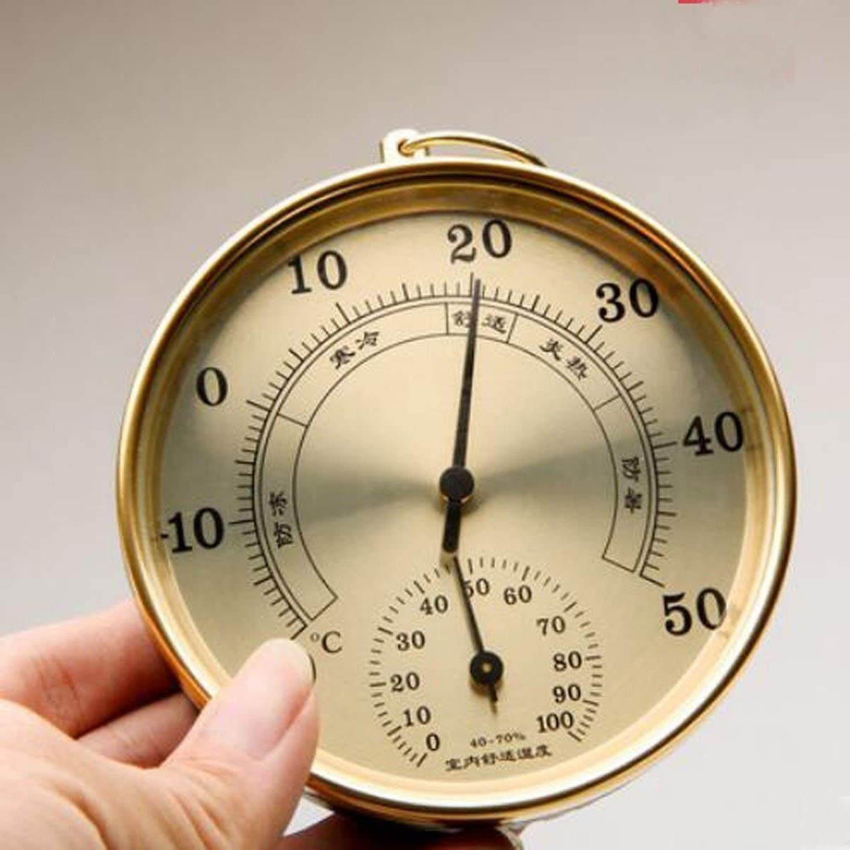 XINGYU Thermomètre Rond numérique, hygromètre Domestique La Batterie Gratuite de la Chambre de bébé intérieure Peut être accrochée Thermomètre et hygromètre de Haute précision Outils