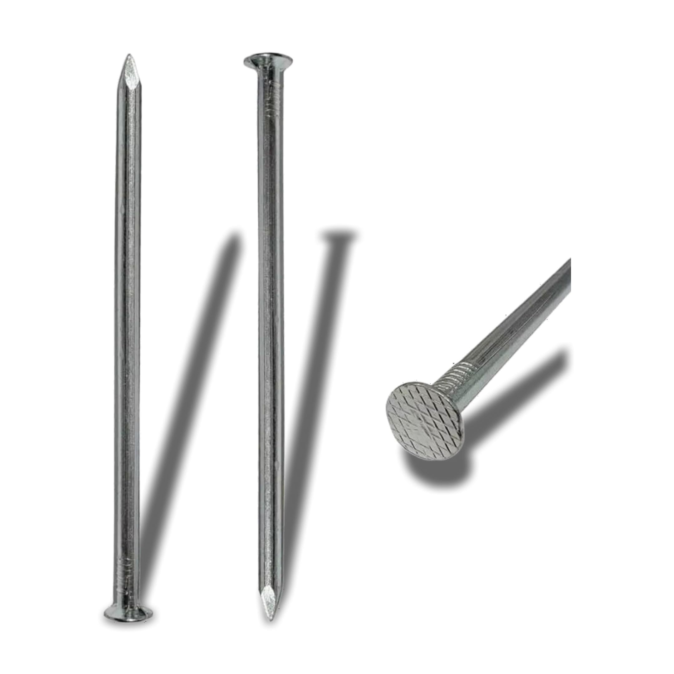 Turf Nails 6'' Galvanized - 140 Pack, Heavy-Duty Fasteners for Synthetic Grass, Landscaping, and Securing Ground Cover Stakes
