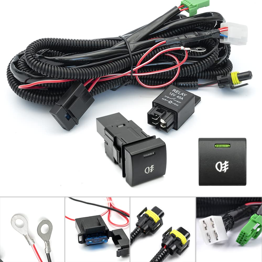 NSLUMO H10 H12 Fog Light Relay Wiring Harness Socket