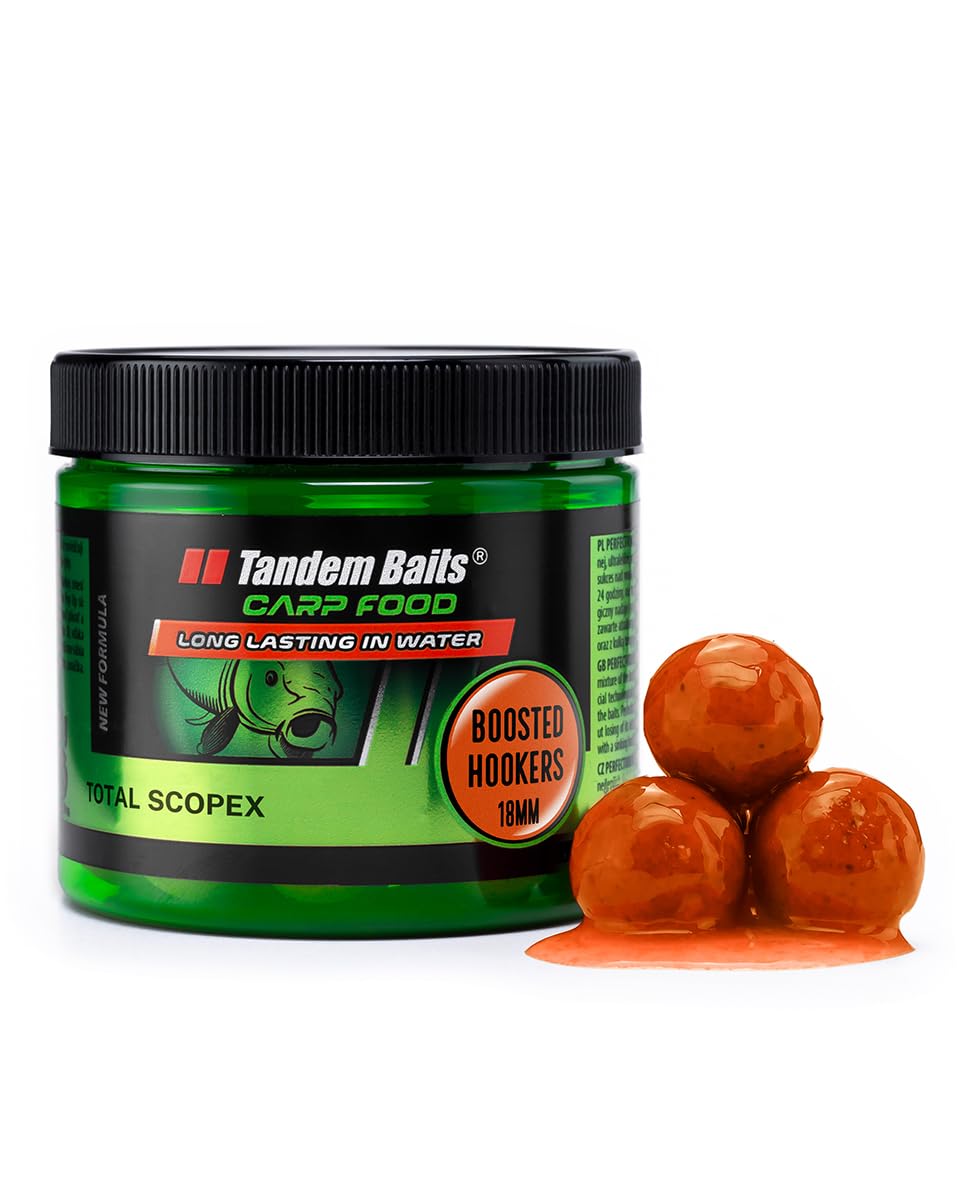 Tandem Baits Carp Food Boosted Hookers Total Scopex | Carp Fishing Hookbaits | Carp Fishing Bait | Carp Bait | Carp Fishing Accessories for Monster Fish 18mm 300g โ image 1