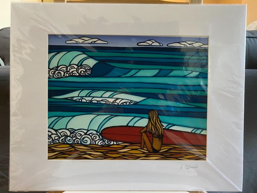 ヘザーブラウン ププケアサーフ 直筆サイン　モダンアート ヘザーブラウン ププケアサーフ 直筆サイン モダンアート ヘザー