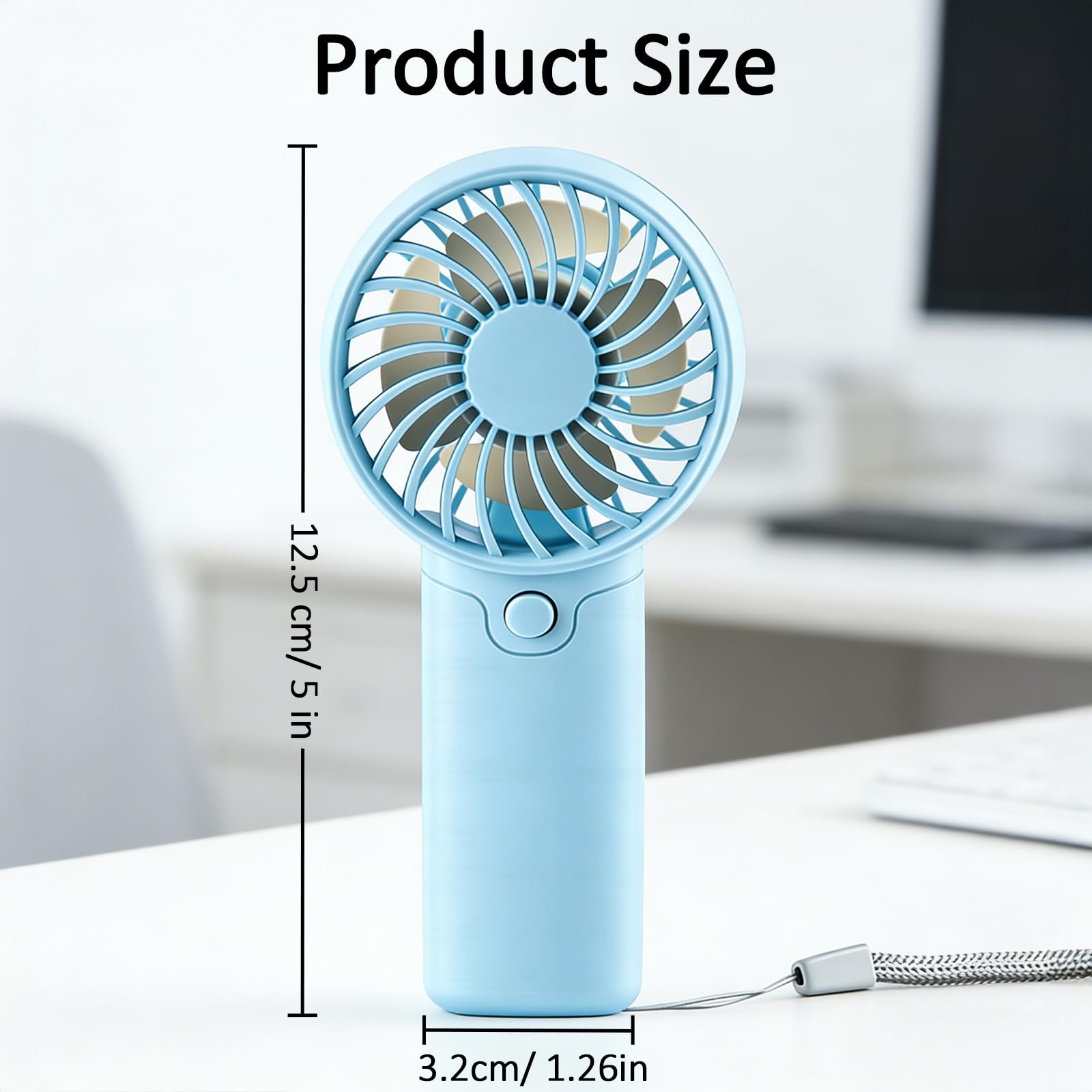 ハンディファン4.6 Amazon | 携帯扇風機 乾電池式 ハンディファン 小型 5インチ 静音 単4