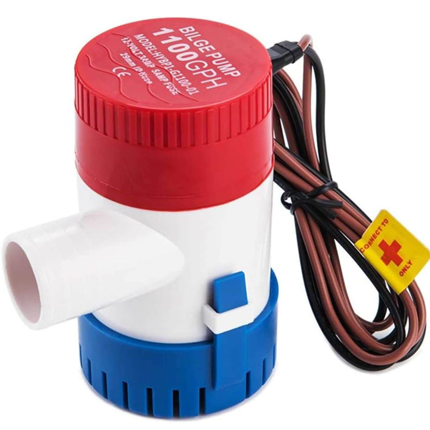 DCHOUSE 1100GPH Bilge Pump Electric 12V DC Boat Pump Submersible Marine Water Pump Solar Pump for Ponds, Pools, Fishing Boats and Motorhomes