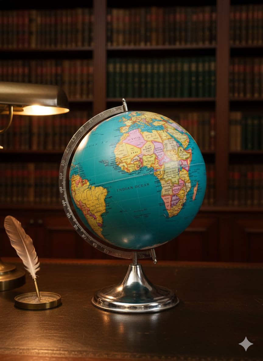 COSMIC GLOBE EXPORTS Rotating World Globe 12 Inch with Metal Arc and Stand for Home Décor, Office Decor and Decorations items,Study Table decor Items, Birthday, Party Gifts and Anniversary. 3
