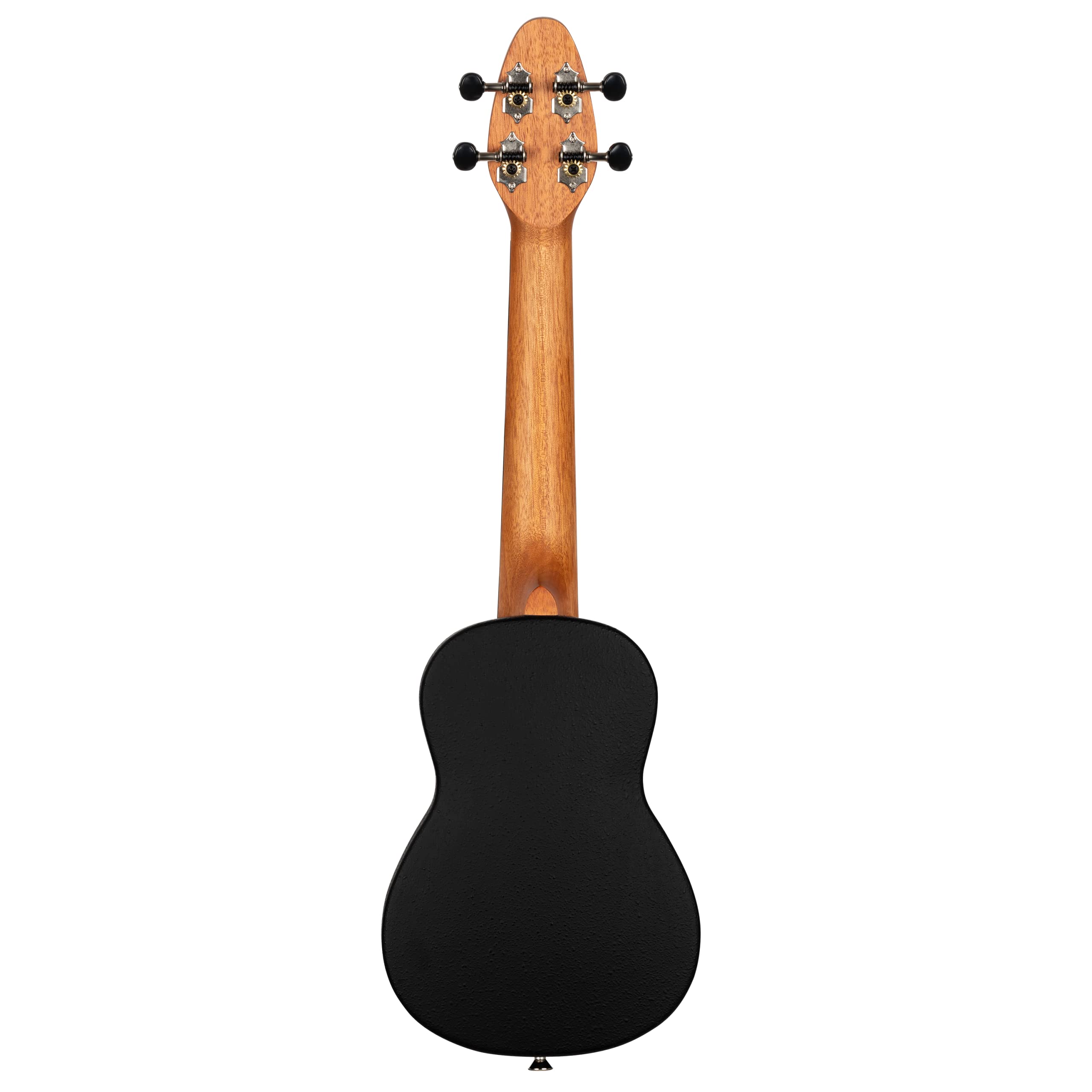 Ortega Guitars Ukulélé Soprano Super Scale Acoustique – Série Keiki K2 – Accessoires Inclus – Agathis / ABS, Kaléidoscope Orange (K2SS-OKC)