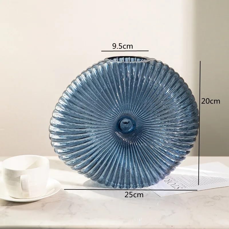 Vase hydroponique ovale fileté JFDBGU petit modèle pour table