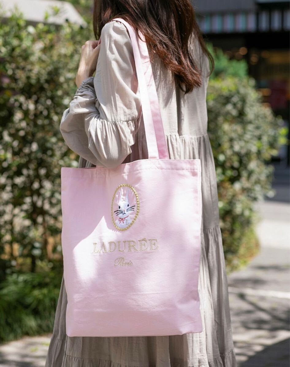 Amazon.co.jp: 限定 人気 LADUREE ラデュレ トートバッグ リリ