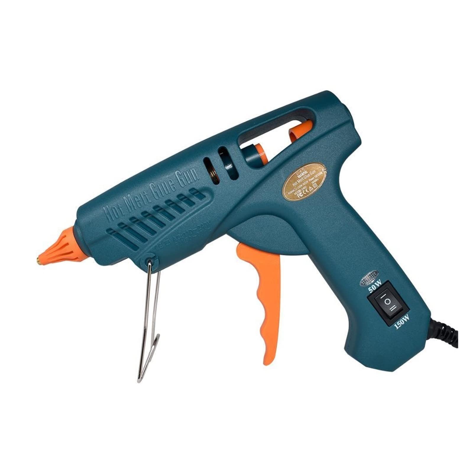Pistolet Na GorąCy Klej, Pistolet do klejenia na gorąco 15 w 1 zestaw narzędzi pistolet silikonowy 50 W/OFF/150 W przełącznik do domu DIY, prezenty świąteczne, rzemiosło użyj 11mm klej w sztyfcie dysz