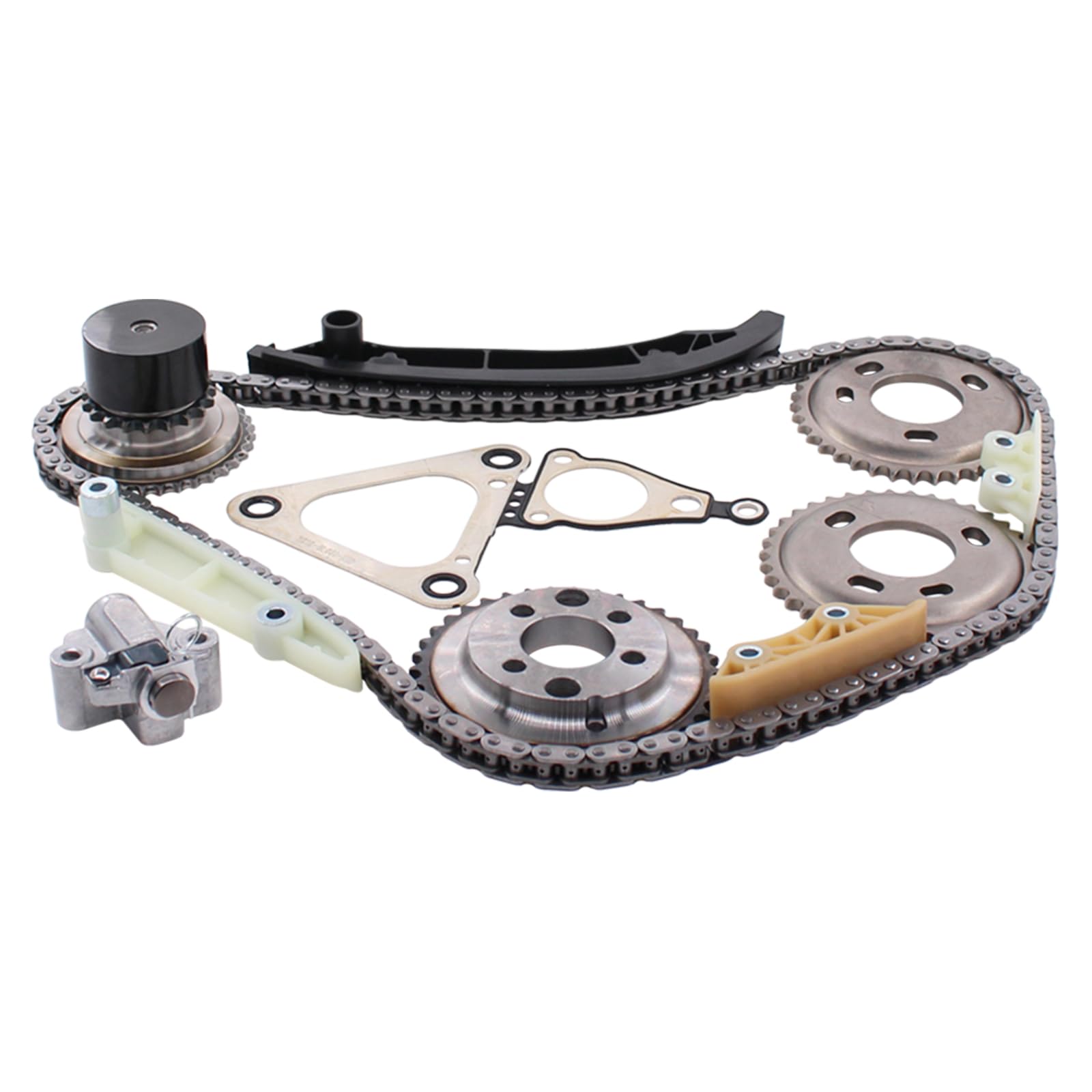 Kit catena distribuzione con guarnizione coperchio anteriore ingranaggi guarnizione albero motore per Transit mk7 2.4 TDCi RWD