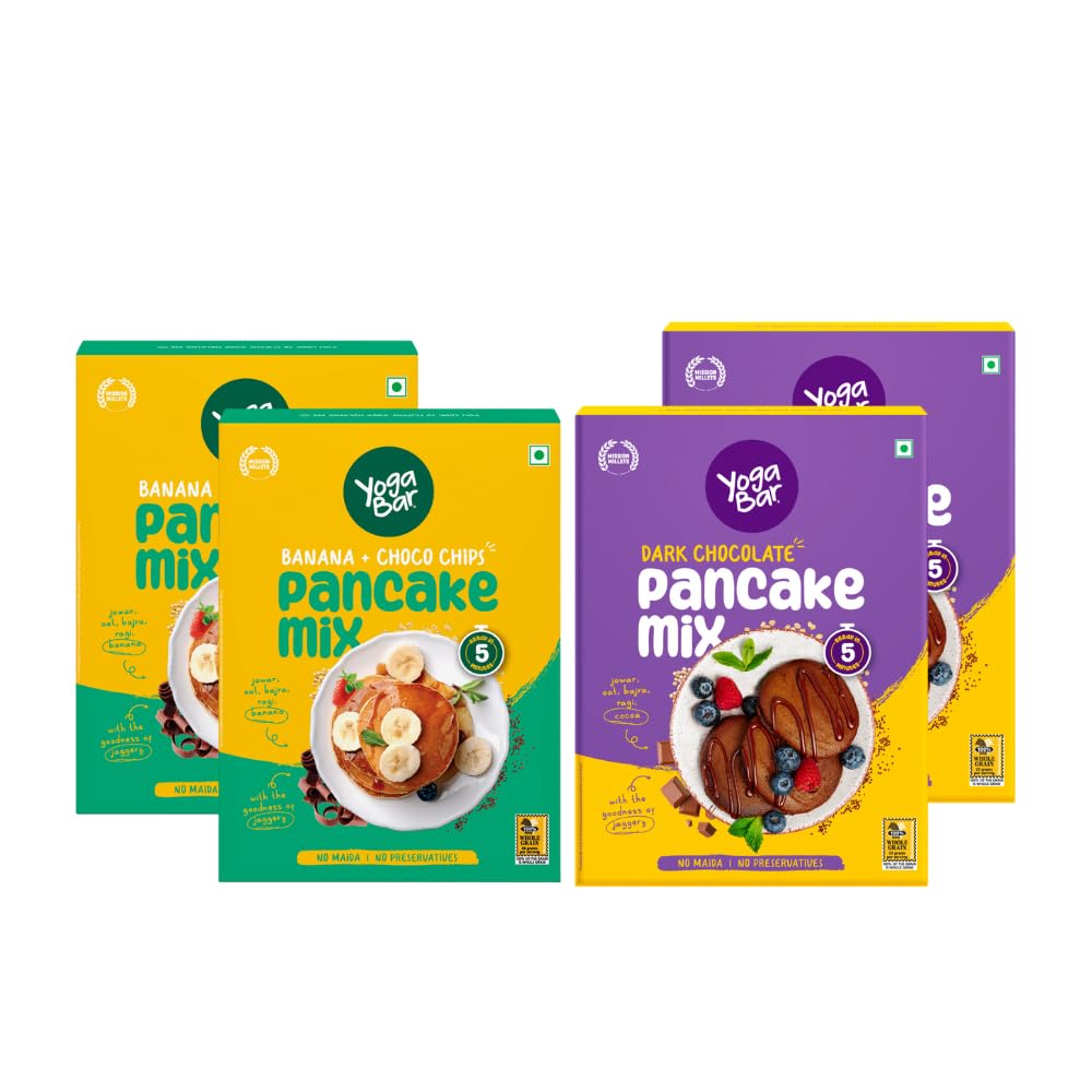 See full amazon price history chart for Yogabar Pancake Mix,Chocolate & Banana Choco Chip Pan Cake Mix Powder,0 Maida,0 Preservatives,Goodness of Jowar,Oats,Bajra,Ragi,Healthy Breakfast for Children, Easy to Make Breakfast,150g x Pack of 4 Yogabar Pancake Mix,Chocolate & Banana Choco Chip Pan Cake Mix Powder,0 Maida,0 Preservatives,Goodness of Jowar,Oats,Bajra,Ragi,Healthy Breakfast for Children, Easy to Make Breakfast,150g x Pack of 4 (B0D44H4QXQ) Amazon Price History, Amazon Price Tracker